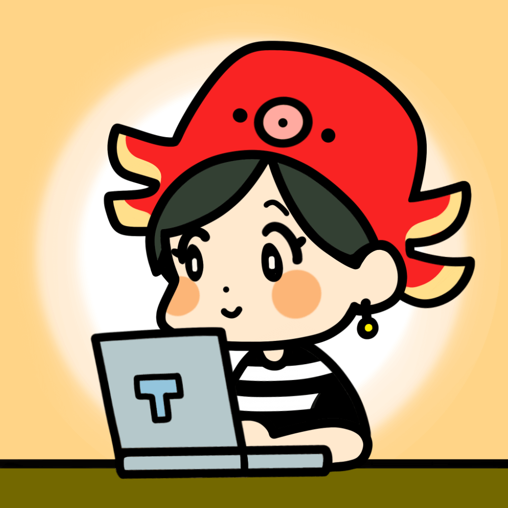 たこの似顔絵イラスト