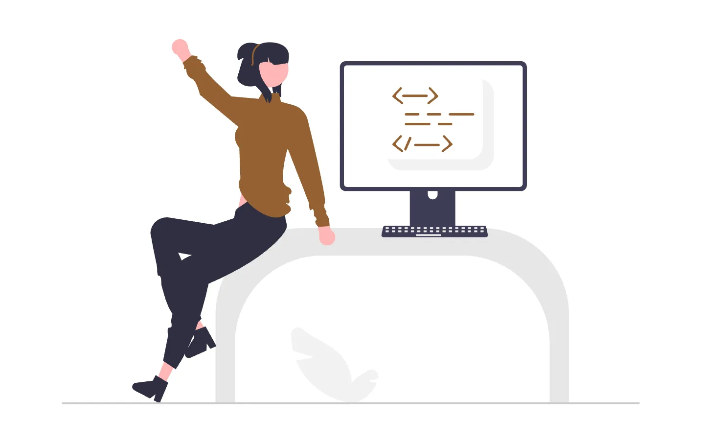 コーディングのイラスト